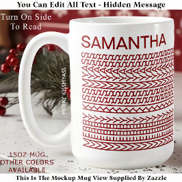 Caneca De Café Merry Kissmyass Nome Personalizado 160R Mensagem O