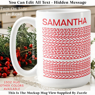 Caneca De Café Merry Kissmyass Nome Personalizado 160R Mensagem O