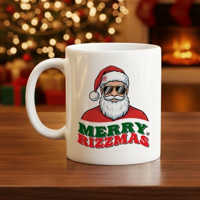 Caneca De Café Merry Rizzmas Retro Santa Claus Funny Christmas (Merry Rizzmas Retro Santa Claus Funny Christmas Coffee Mug
)