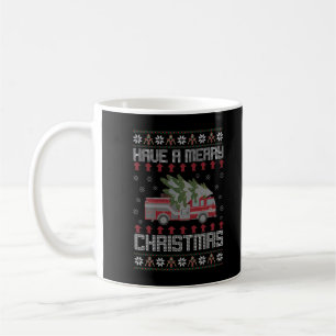 Caneca De Café Merry Xmas Engraçado Fodora de Natal Fi