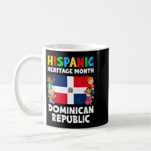 Caneca De Café Mês da Herança Hispânica Bandeira da República Dom
