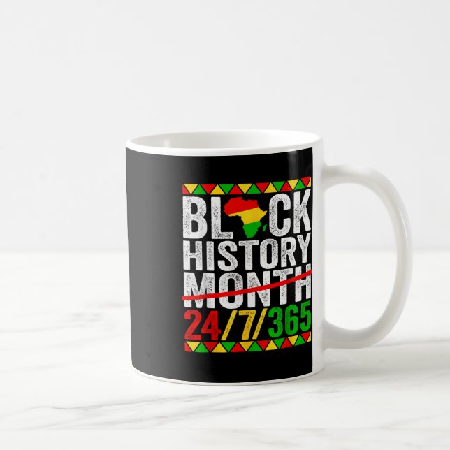 Caneca De Café Mês da História Afro-Americana Problemas da Histór (Direita)