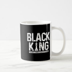 Caneca De Café Mês da história do rei preto de xadrez masculino j