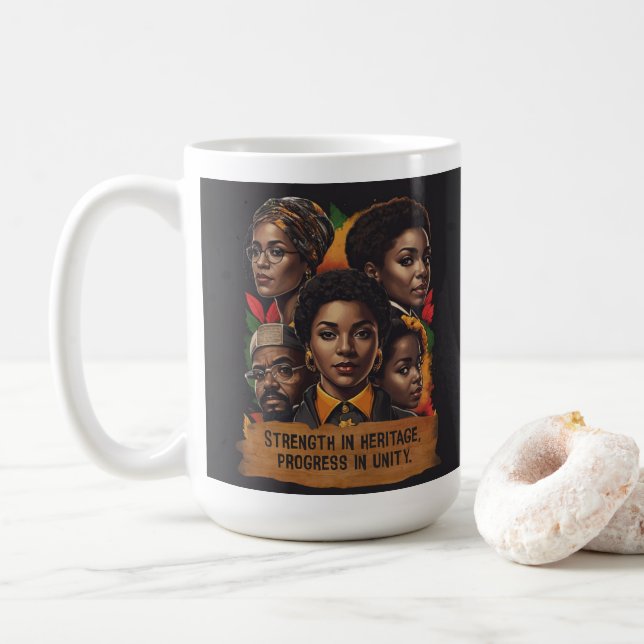 Caneca De Café Mês da História Negra (Com Donut)