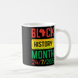 Caneca De Café Mês da História Negra 24 7 265 Orgulho Africano Ho