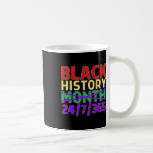 Caneca De Café Mês da História Negra 24 7 365 Todo Ano Pan Afr
