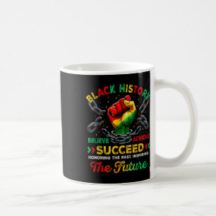 Caneca De Café Mês da História Negra Acredite Alcance Sucesso Mel