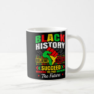 Caneca De Café Mês da História Negra Acredite Alcance Sucesso Mel