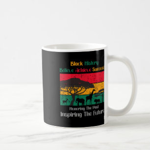 Caneca De Café Mês da História Negra Honrando o Passado e Inspira