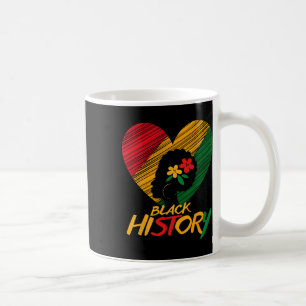 Caneca De Café Mês da História Negra Orgulho Africano Mulheres Am
