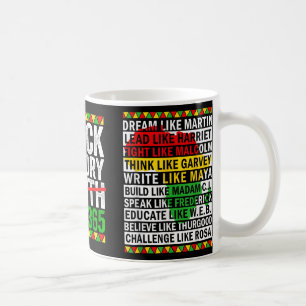 Caneca De Café Mês da História Negra Problemas da História Negra