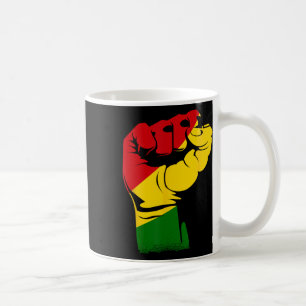 Caneca De Café Mês da História Negra Punho Poderoso África Africa