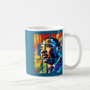 Caneca De Café Mês da história negra sonha como rei para homens m