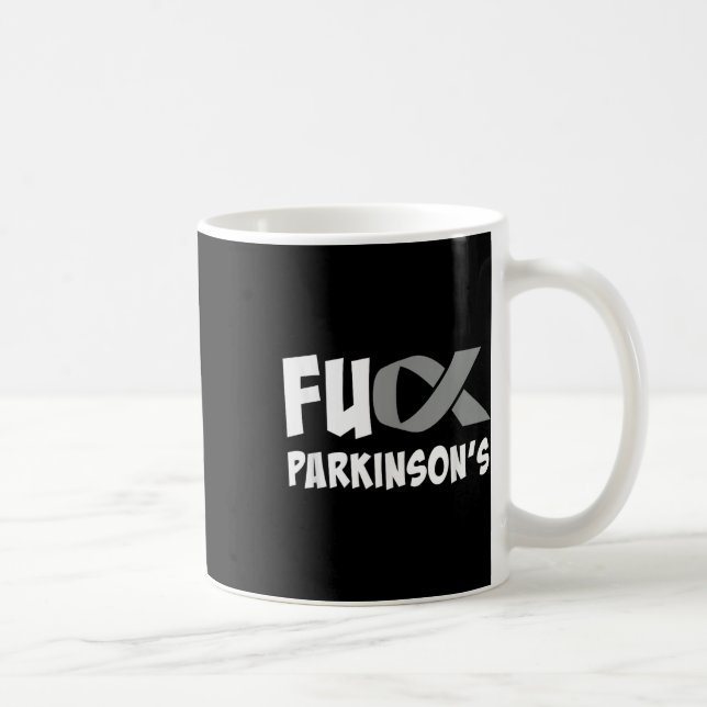 Caneca De Café Mês De Consciência Da Doença De Parkinsons (Direita)