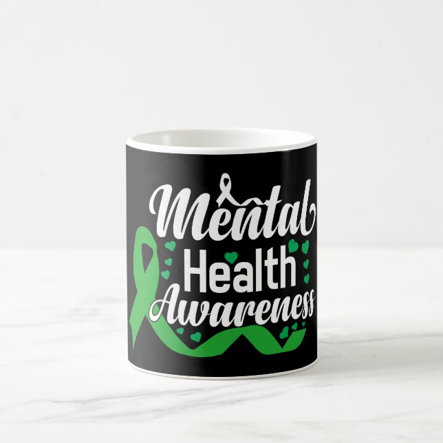Caneca De Café Mês de Consciência da Saúde Mental (Centro)