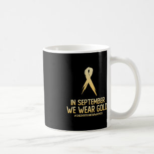 Caneca De Café Mês De Consciência Do Cancer Infantil Em Setembro