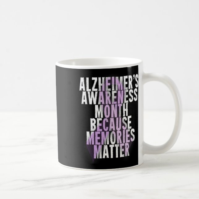 Caneca De Café Mês de Conscientização de Apoio Fita Roxa (Direita)