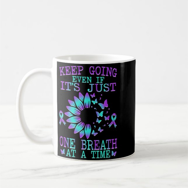 Caneca De Café Mês de Conscientização de Prevenção de Apoio ao So (Esquerda)