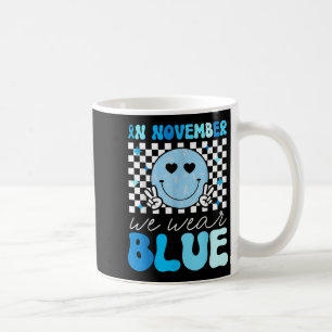 Caneca De Café Mês De Sensibilização Para A Diabetes De Groovy Em