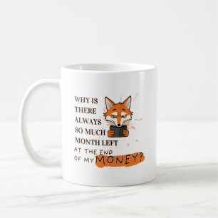 Caneca De Café Mês Demais, Muito Pouco Dinheiro