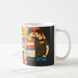 Caneca De Café Mês do Orgulho Celebração LGBTQ Vintage Retro