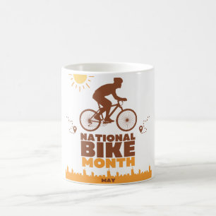 Caneca De Café Mês Nacional da Bike