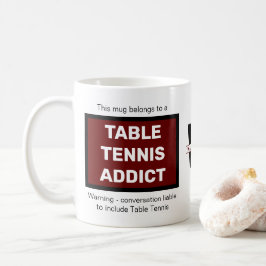 Caneca De Café Mesa Addicto Adicionar Seu Nome Monograma Inicial