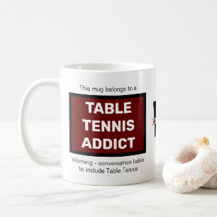 Caneca De Café Mesa Addicto Adicionar Seu Nome Monograma Inicial