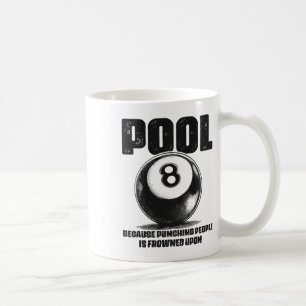 Caneca De Café Mesa Engraçada Bilhetes De Piscina De 8 Ll Preto L