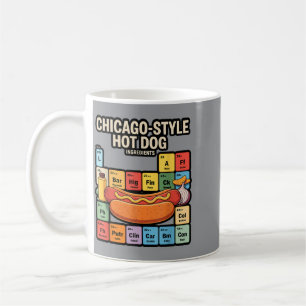 Caneca De Café Mesa Periódica de Jantar de Cachorro Quente ao Est