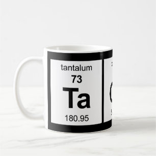 Caneca De Café Mesa periódica dos TaCoS