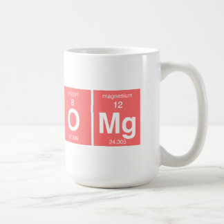 Caneca De Café Mesa periódica engraçada "OMG "