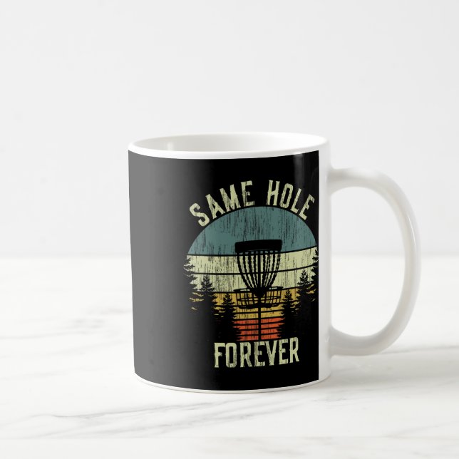 Caneca De Café Mesmo Buraco Para Sempre Camisa Divertida de Golfe (Direita)