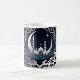 Caneca De Café Mesquita Silver Eid Mubarak