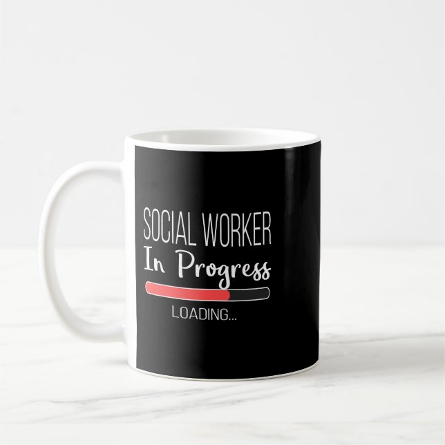 Caneca De Café Mestrados do MSW para Estudantes de Trabalho Socia (Esquerda)