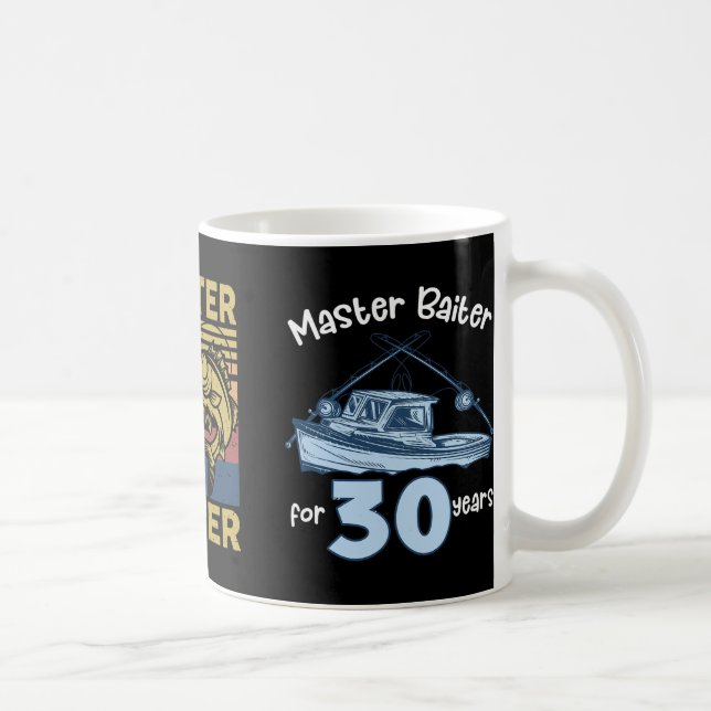 Caneca De Café Mestre Byiter Camisa de Pesca Funny Vovô B Pai Gi (Direita)