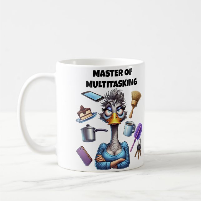 Caneca De Café Mestre da Multitarefa Mãe (Esquerda)