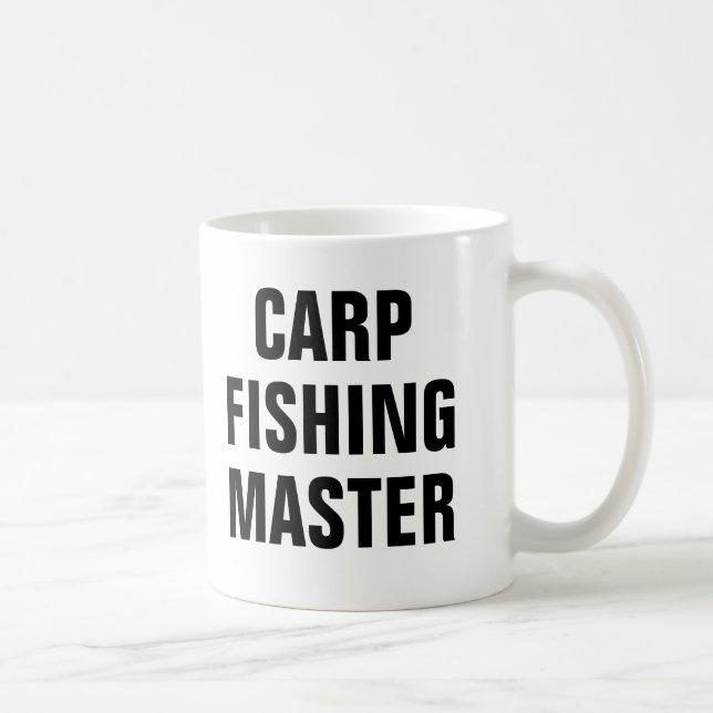 Caneca De Café Mestre da Pesca de Carpa (Direita)