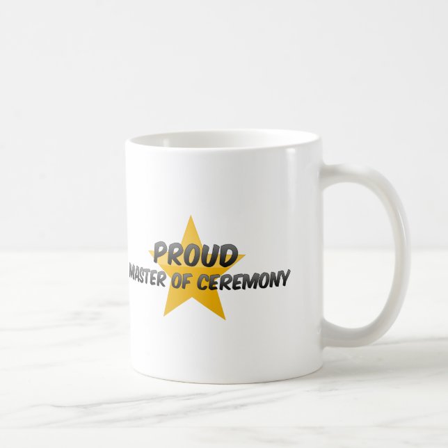 Caneca De Café Mestre de cerimónia orgulhoso (Direita)