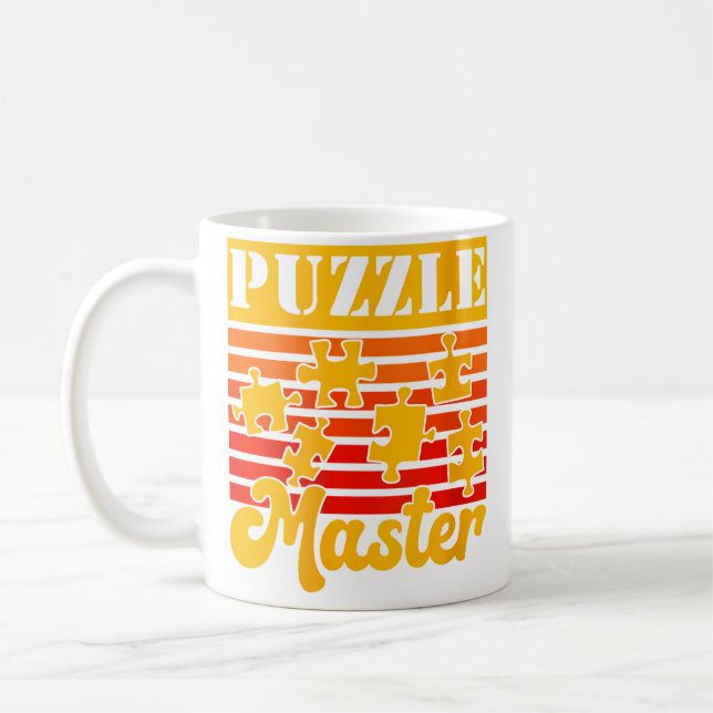 Caneca De Café Mestre de Quebra-Cabeça Divertido Quebra-Cabeça En (Esquerda)