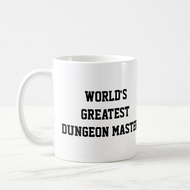 Caneca De Café Mestre do Dungeon do mundo o grande (Esquerda)