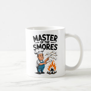 Caneca De Café Mestre do S’mores Funny Campfire Design