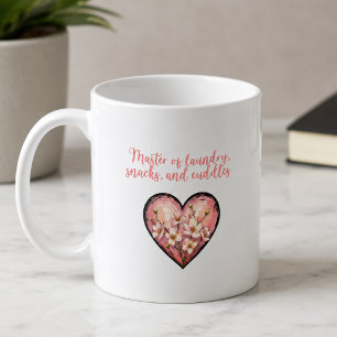 Caneca De Café Mestre Dos Lanches de Lavanderia Abraços Mãe Engra