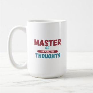 Caneca De Café Mestre dos Pensamentos Complicados