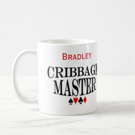 Caneca De Café Mestre personalizado de Cribbage