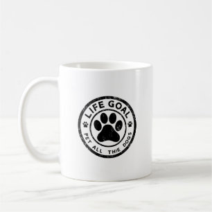 Caneca De Café Meta da Vida Acariciar Todos os Cachorros Cópia Có