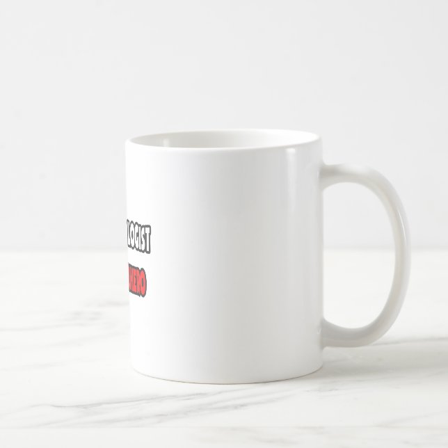 Caneca De Café Metade de hidrologista... Half Superherói (Direita)