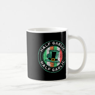Caneca De Café Metade Gaélico Metade Alho Dia de São Patrício Irl