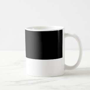 Caneca De Café Metade Preto