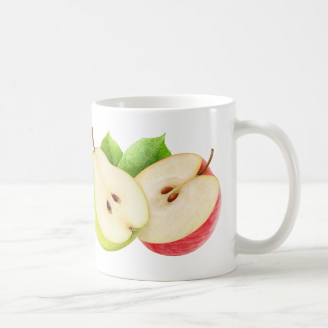 Caneca De Café Metades de maçã e pera (Direita)